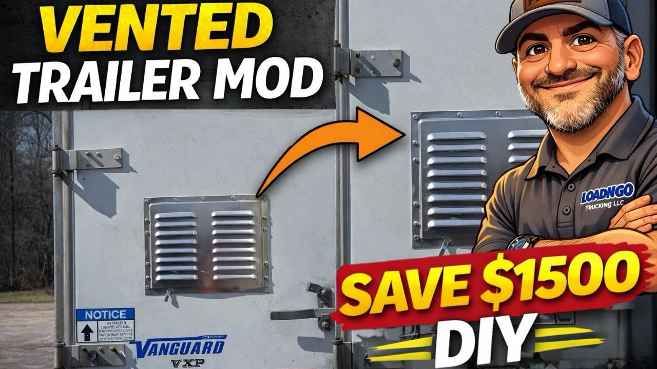 How to Install Air Vents on a Semi Trailer | Enclosed Trailer | Vented Van Setup! DIY and Save $$