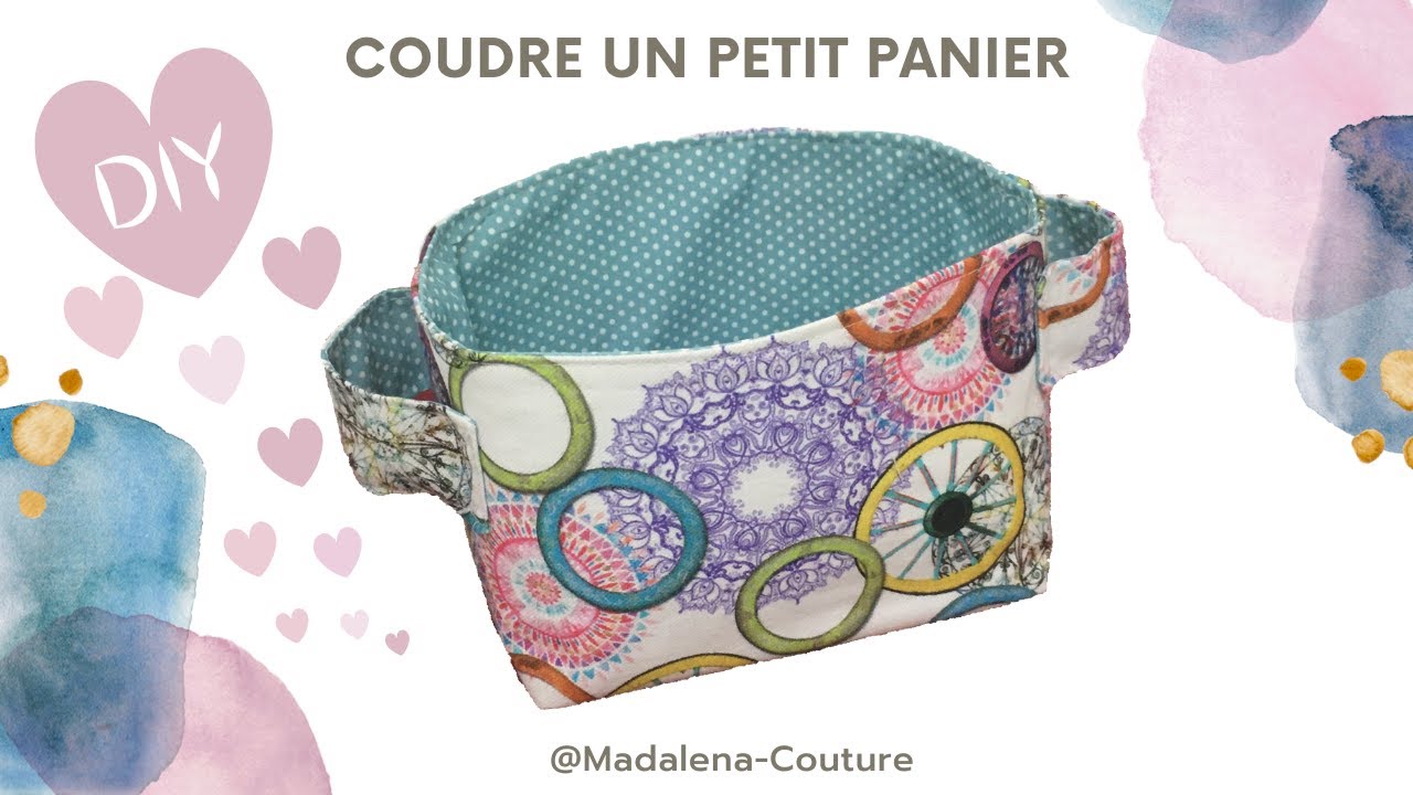 Coudre un petit panier - Tuto Couture Madalena