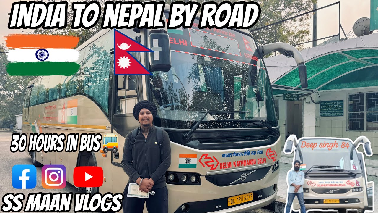 India 🇮🇳 to Nepal 🇳🇵 by Bus | 30 Hours Journey | My First International Trip 🌏❣️