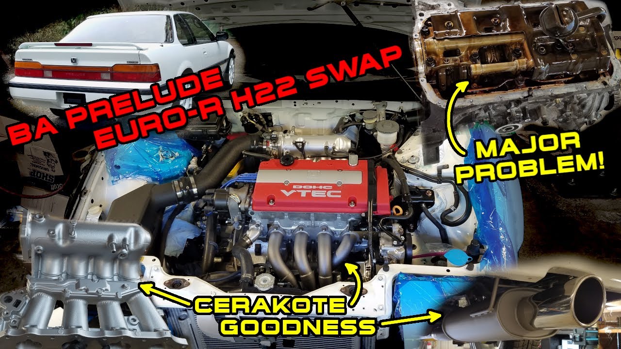 1988 BA Prelude 4WS Euro-R H22 Swap 2 - Custom Shifter, Crankshaft Trashed, A/C Installed, Cerakote