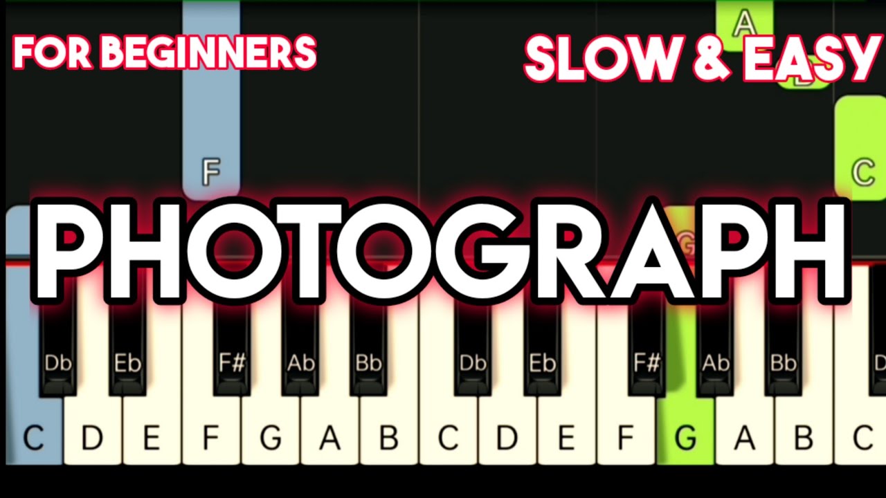 ED SHEERAN - PHOTOGRAPH | SLOW & EASY PIANO TUTORIAL