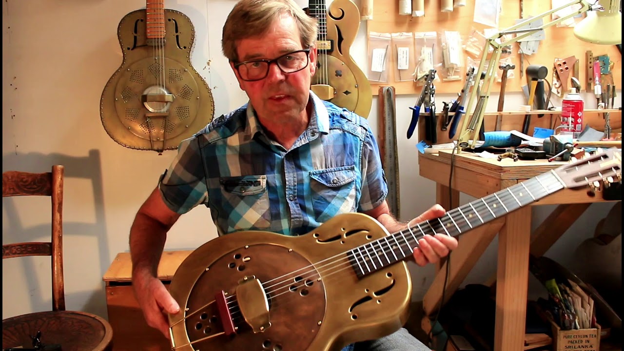 Mattsen Resonator Guitars Brass Single Cone model #8521