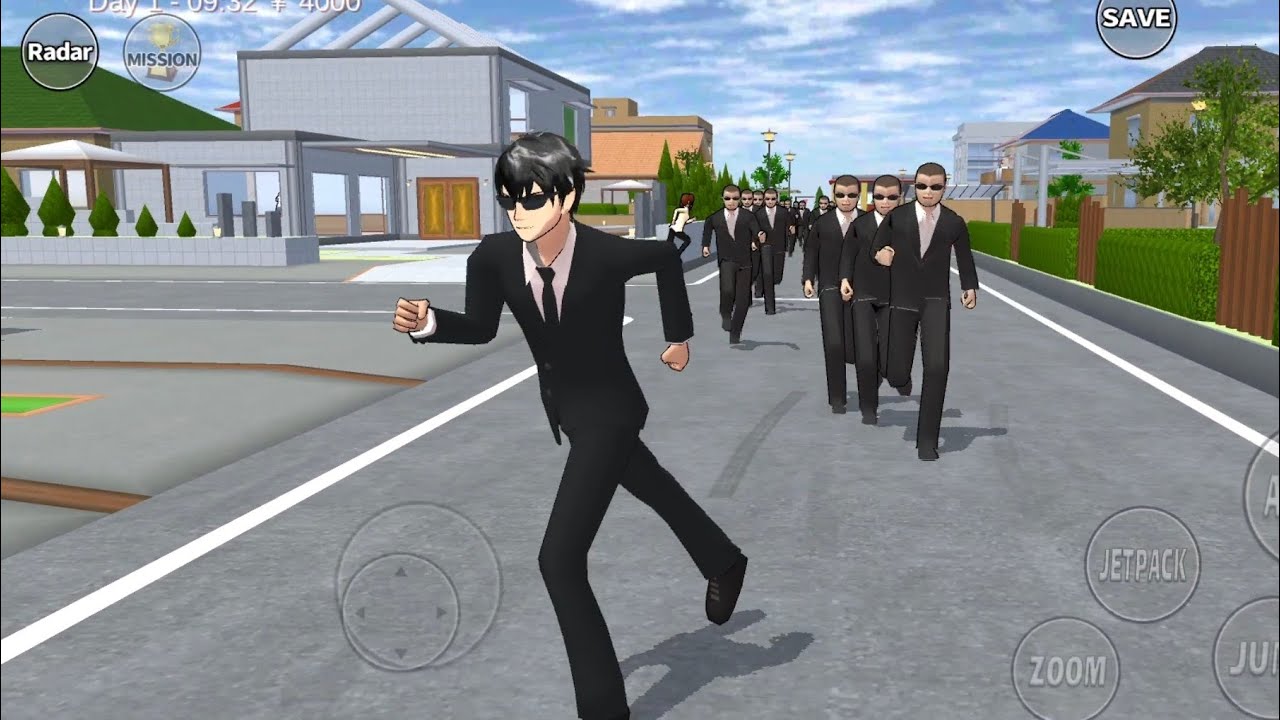 BOSS YAKUZA HIMAWARI ‼️👮‍♀️ ATTACK POLICE KOBAN AND CAT BUTLER ROBOT EP.7 || SAKURA SCHOOL SIMULATOR