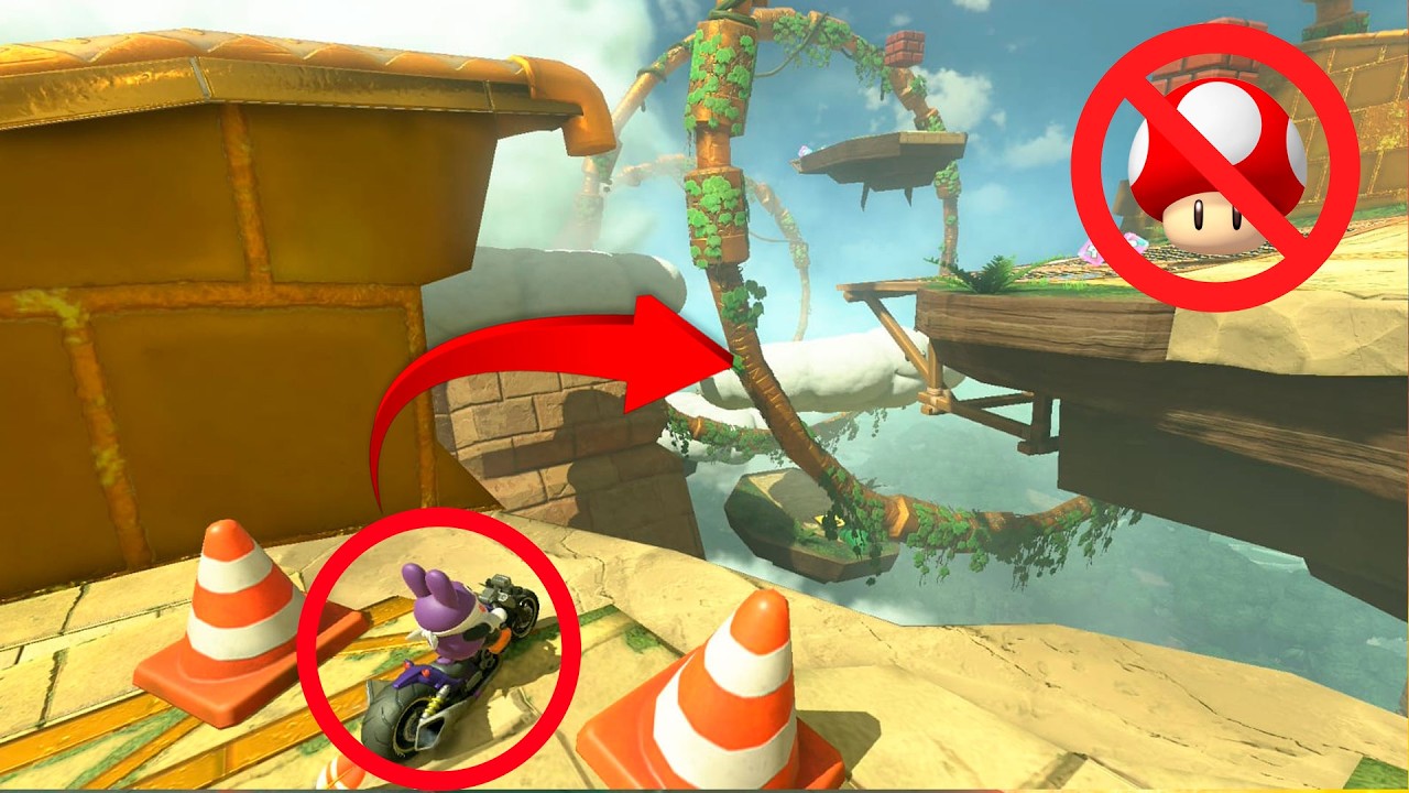 Atajos LOCOS en MARIO KART WORLD 🤯 (termina mal) | Glatico