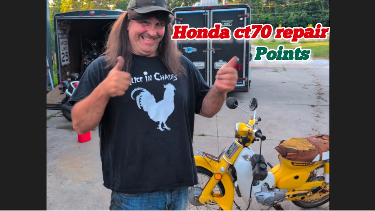Honda c70 passport repair setting points & more #hondac70 #tarylfixesall