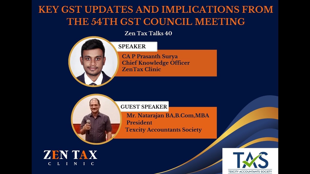 Key GST Updates and Implications from the 54th GST Council Meeting