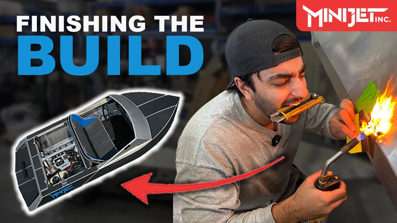 Adding Decking, Seats, and Vinyl to FINISH our Mini Jet Boat Build! | Minijet CUB Build Vlog - EP10