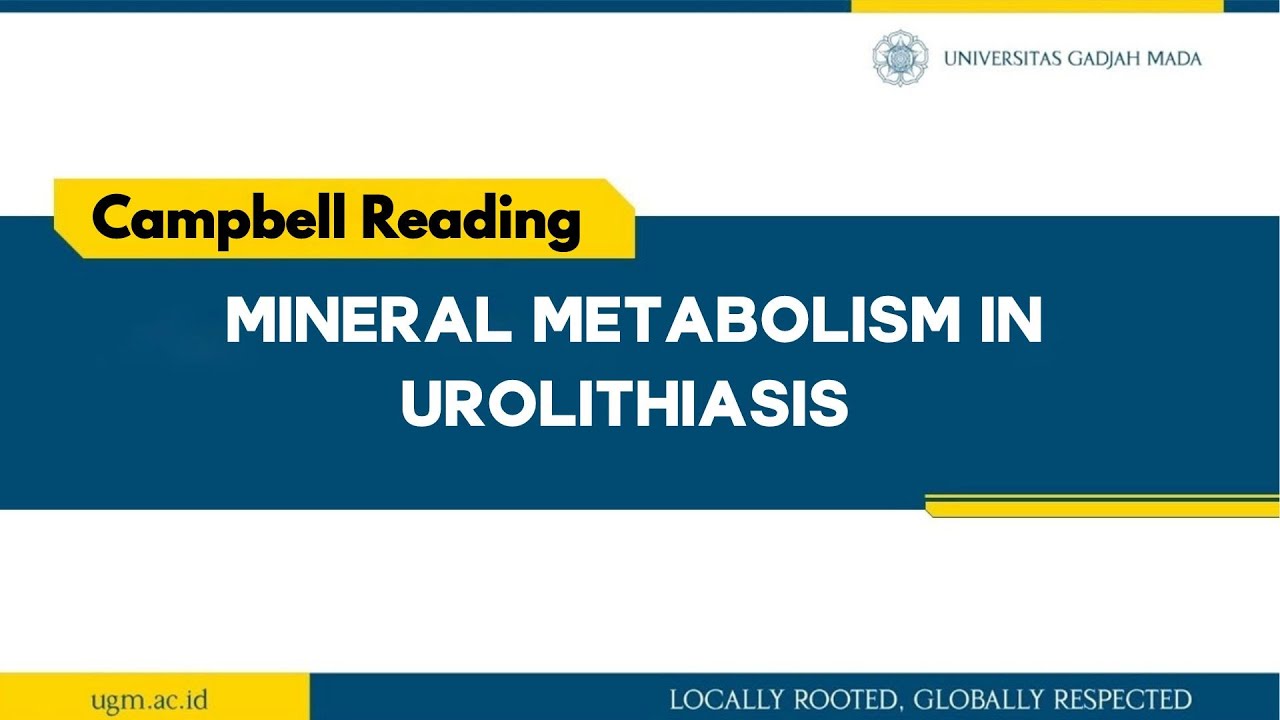 Campbell Reading Mineral metabolism in Urolithiasis
