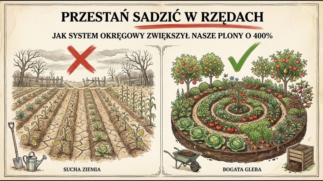 Przestań sadzić w rzędach: jak „System Okręgów” zwiększył nasze plony o 400%