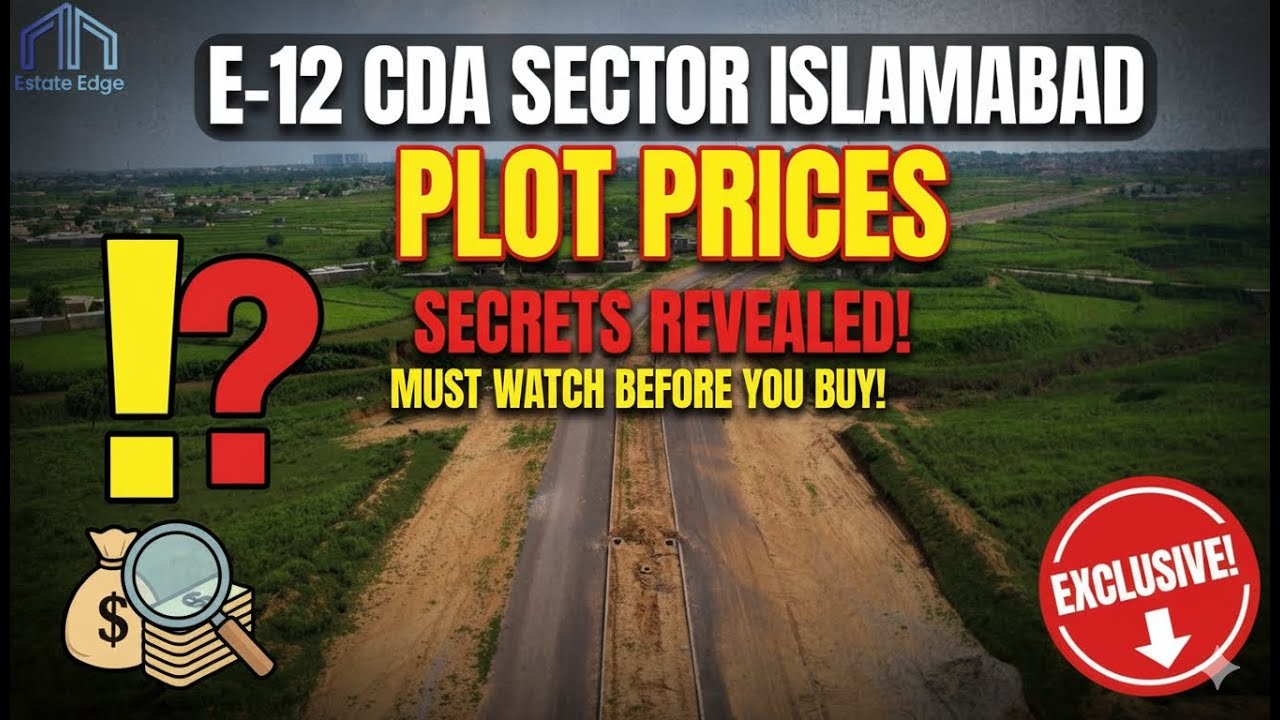 E-12 CDA Sector Islamabad All Plots Sizes & Prices Part 2 | CDA Sector E12 Islamabad | Estate Edge