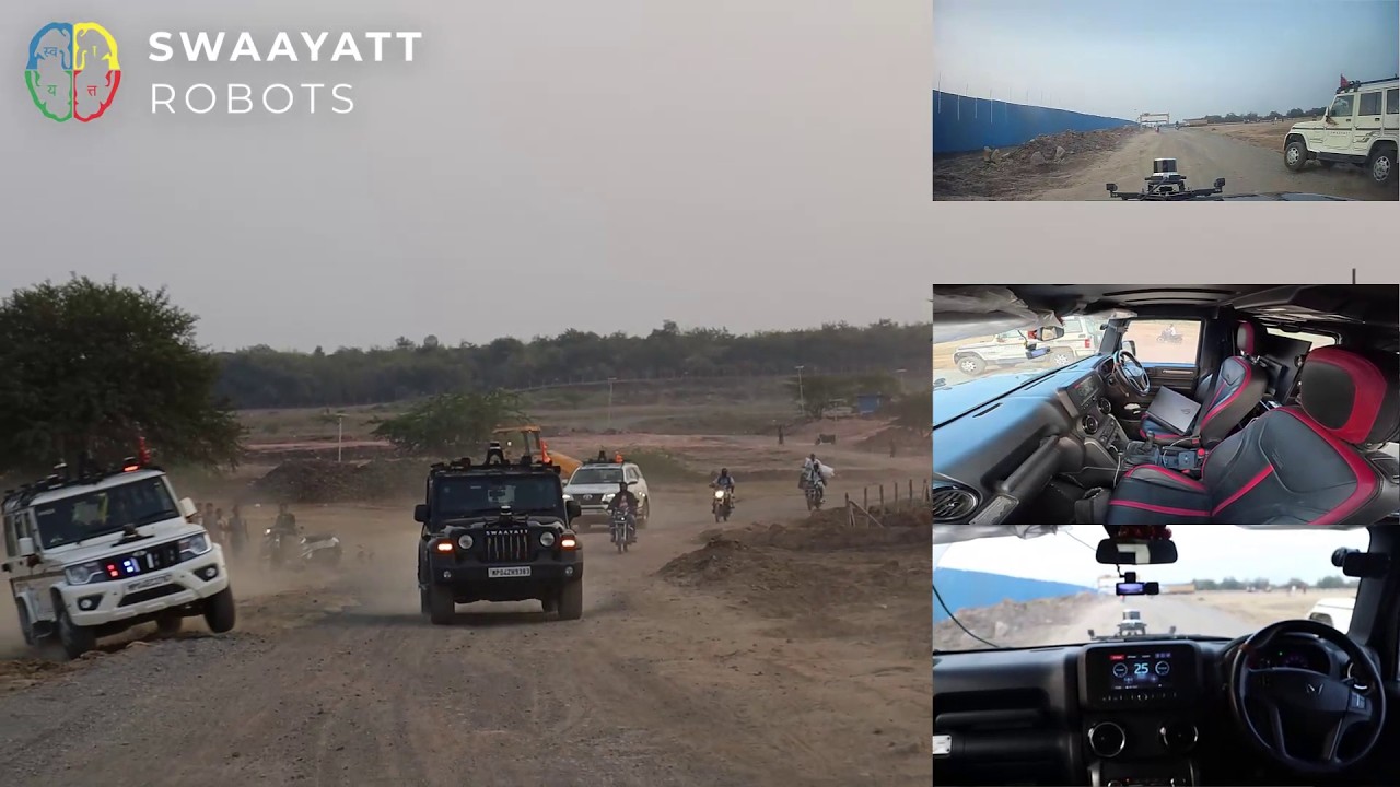 Autonomous Dodging Off-Road Without Any Human Presence in the Vehicle