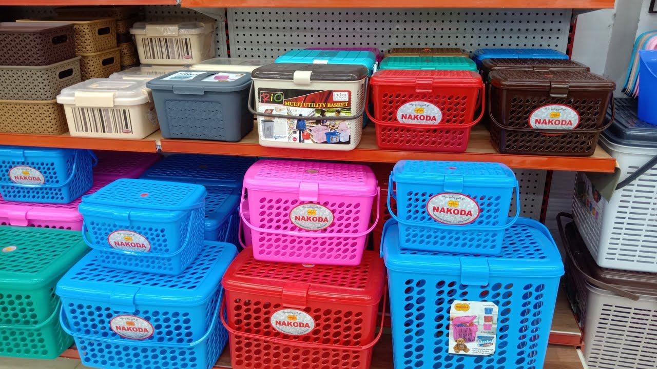 Tnagar sundar metals kitchen organisers space saving rack storage baskets plastic jars collection