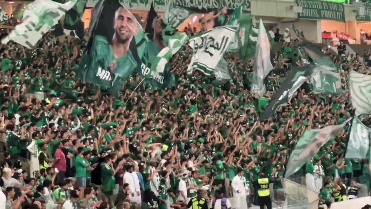 نشيد وطرب وجمال مدرج الملكي امام القادسية بكاس الملك 5 - 4 