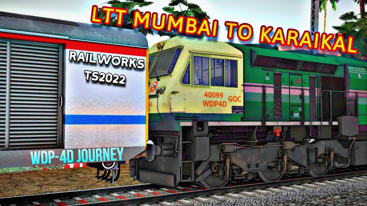 Onboard 11017/ Mumbai Karaikal Weekly Express : Full Journey : Indian Train Simulator