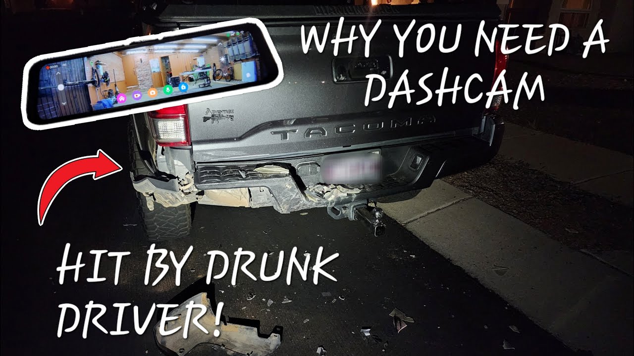 I Got Hit by a Drunk Driver - Pelsee P12 Plus Dashcam Tacoma Install + Review