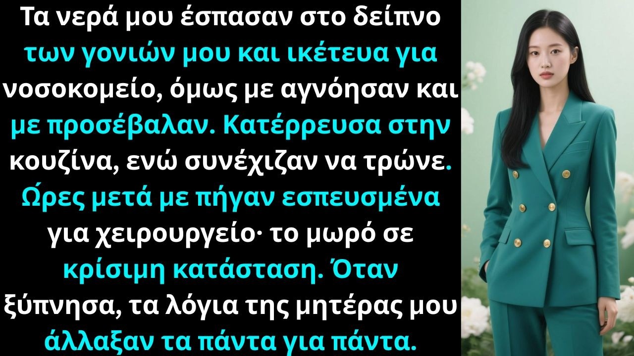 Τα νερά μου έσπασαν στο σπίτι των γονιών μου κατά τη διάρκεια του δείπνου. Ούρλιαξα να έρθει κάποιος