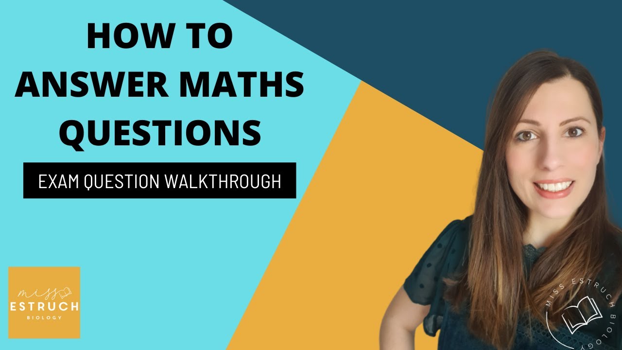 Struggling with MATHS questions in BIOLOGY? Watch me go through 5 maths exam questions to help you!