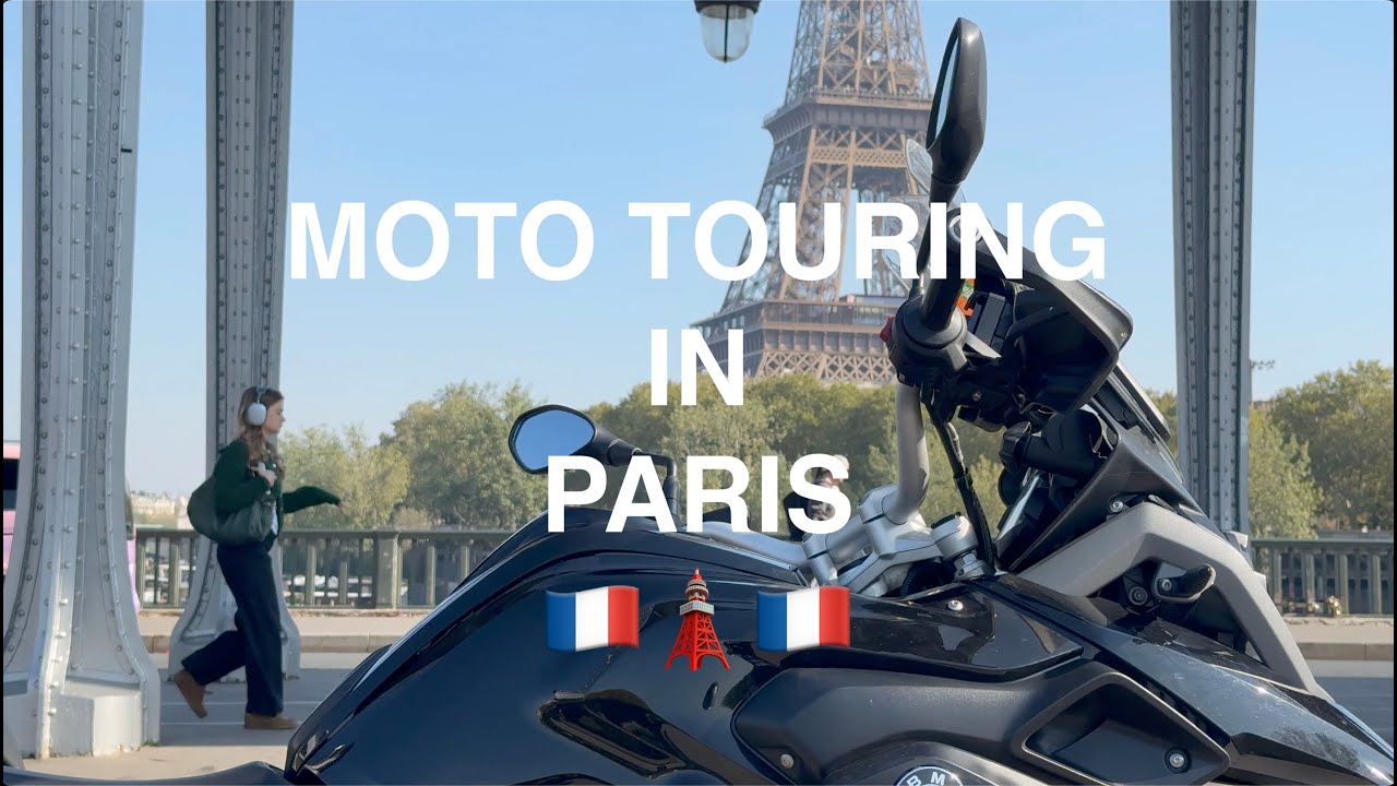 Motorcycle Touring in Sunny Paris 🇫🇷 🌞🗼| [ 4K ] RAW AUDIO | Relax and Ride w/ me