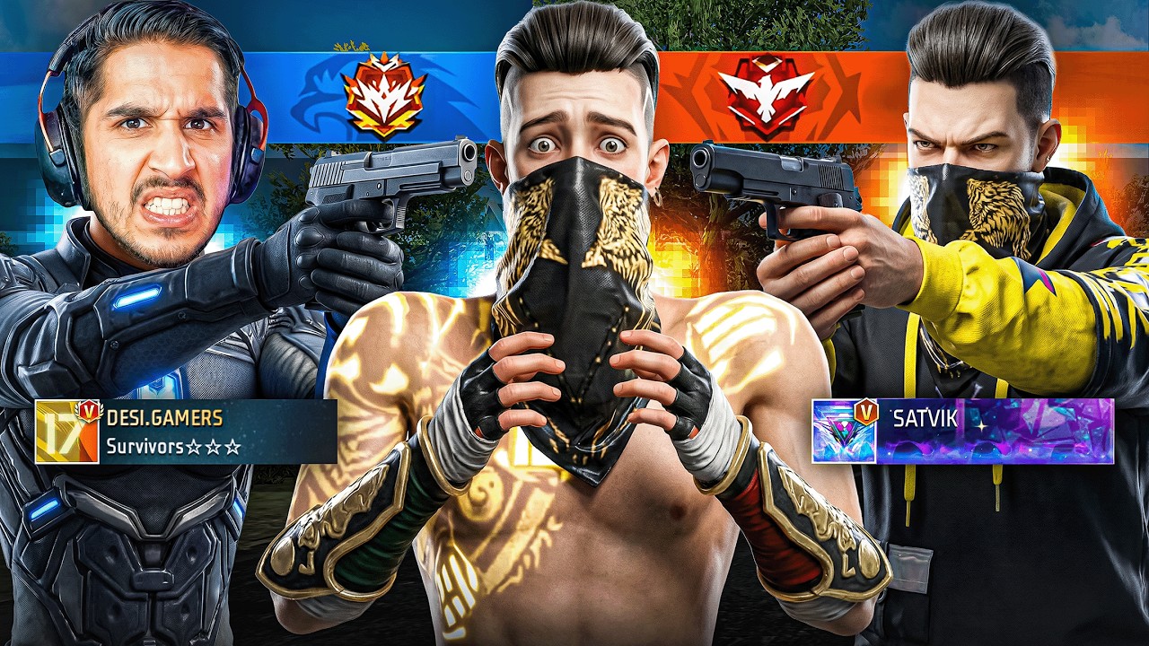 SATVIK & Desi Gamer vs Me 😱 Matchmaking 🔥