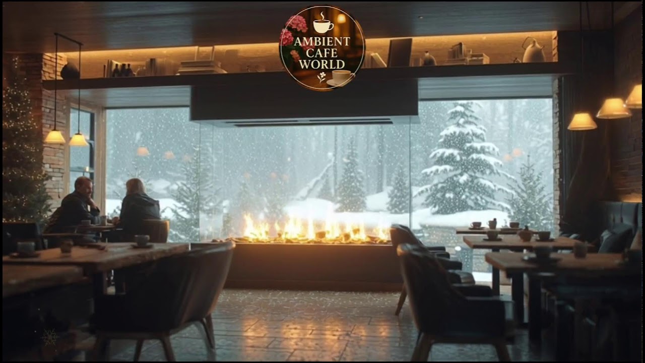 🔴 Good Mood with Smooth Winter Jazz Music ⛄ Relaxing Piano Jazz Music at Cozy Coffee Shop Ambience