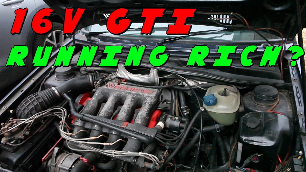 MK2 VW Golf GTI 16V running rich?