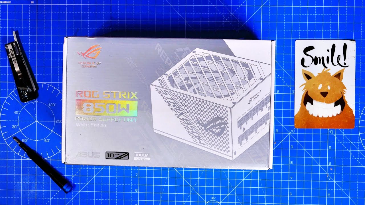 Руководство по распаковке и сборке блока питания Asus Rog Strix 850w