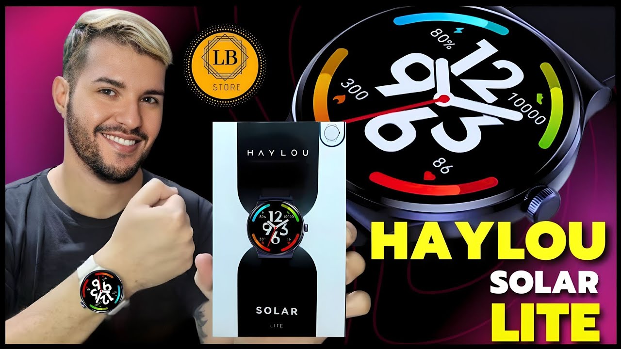 HAYLOU SOLAR LITE XIAOMI : Smartwatch BOM, BONITO e BARATO! UNBOXING