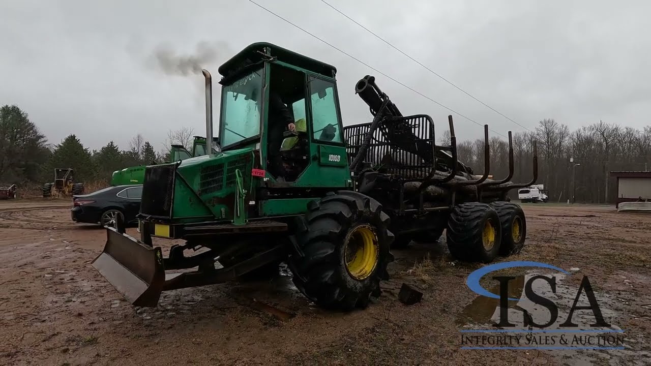 1728 - Timberjack 1010D Double Bunk Forwarder Will Be Sold At Auction!