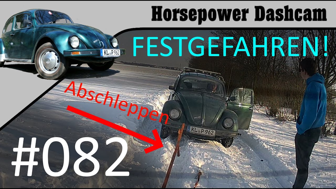 082 - Im Schnee festgefahren! - Käfer Dashcam