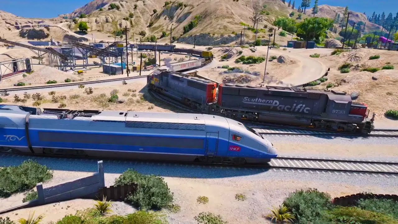TGV Duplex meets American Trains! - Grand Theft Auto V
