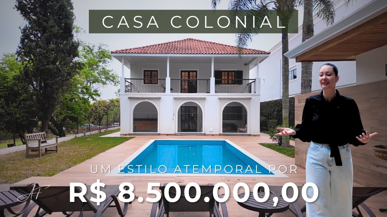 Casa com Alma e História no Alphaville Zero – Tradição e um Verdadeiro Estilo Colonial | R$ 8,5 MM