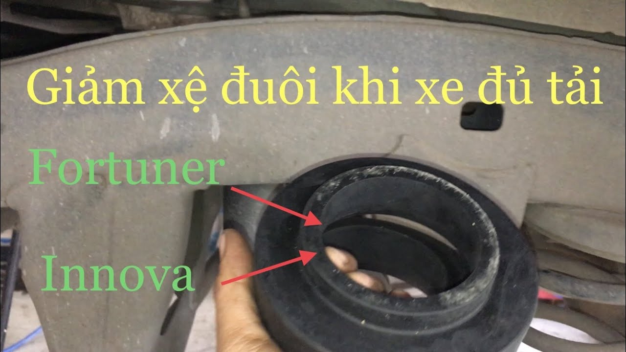 Đệm cao su gầm sau innova / Kinh nghiệm cơ bản chêm cao su gầm sau cho xe innova và fortuner