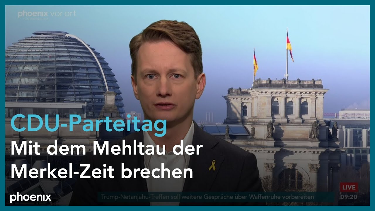 phoenix nachgefragt mit Johannes Boie zum CDU-Parteitag am 04.02.25