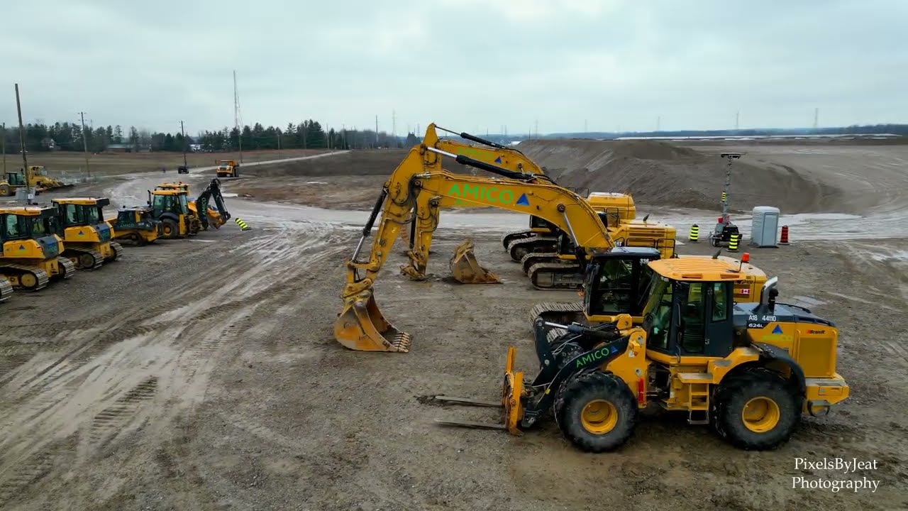 Volkswagen Electric Vehicle Battery Plant construction - Part 2:  St. Thomas, Ontario, Canada #drone