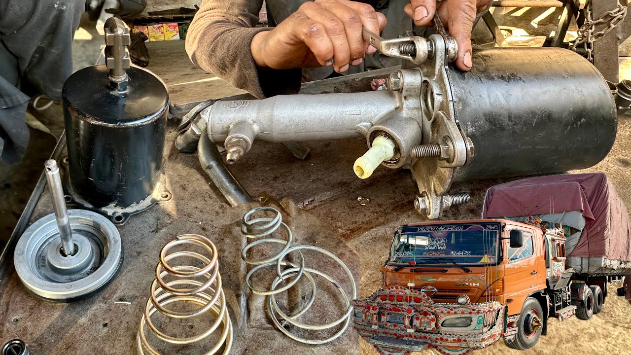 Amazing Repairing Of Heavy Truck Brake Booster // Complete repairing process of Brake Serwa System