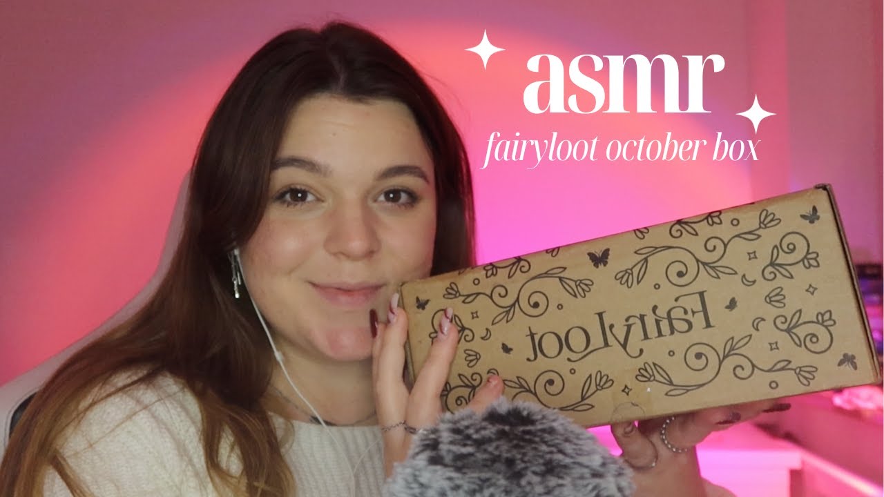 ASMR fairyloot october book unboxing 🧚🏻✨ *me freaking out over sprayed edges for 30 mins*