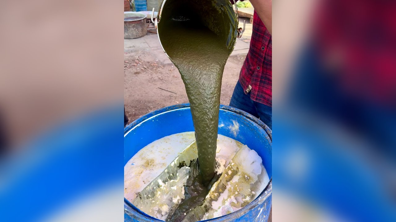 Traditional bhaang making process of India 😱😳