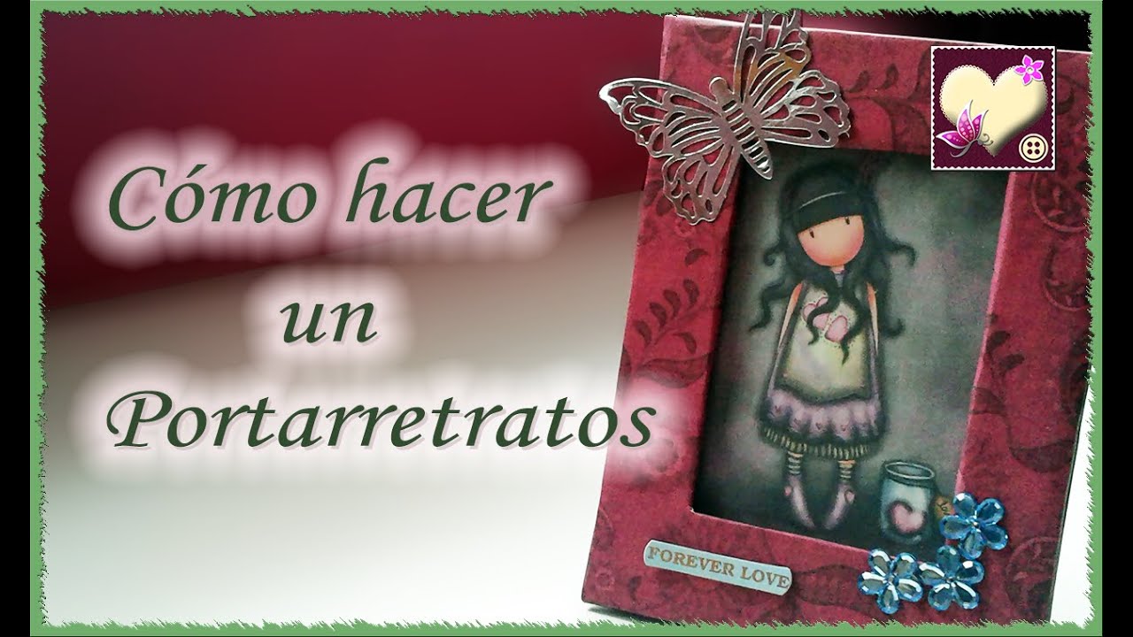 Cómo hacer un portaretratos en Scrap. Tutorial. DIY.