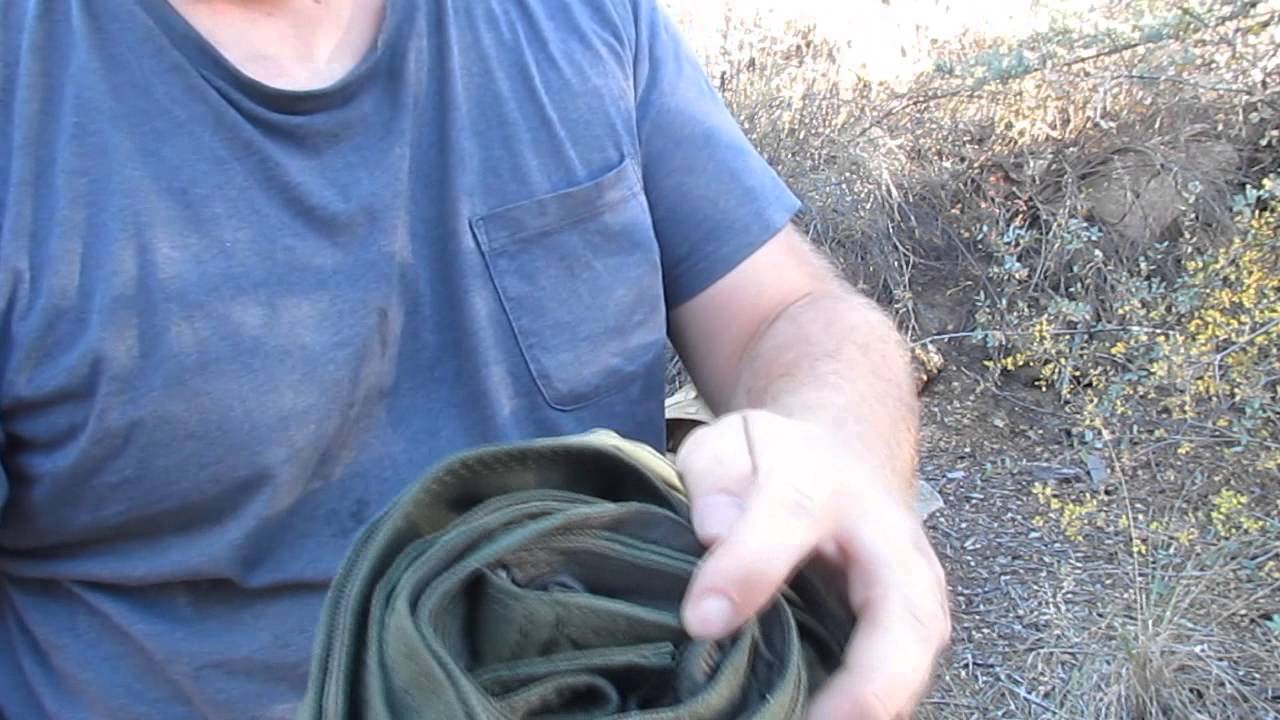 Took out my condor pack made fire found water, built a trap.