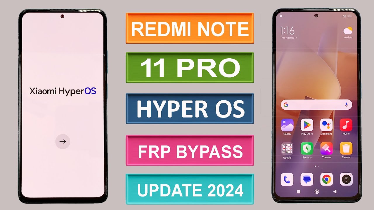 Redmi Note 11 Pro Google Lock Bypass HyperOS - 100% Working