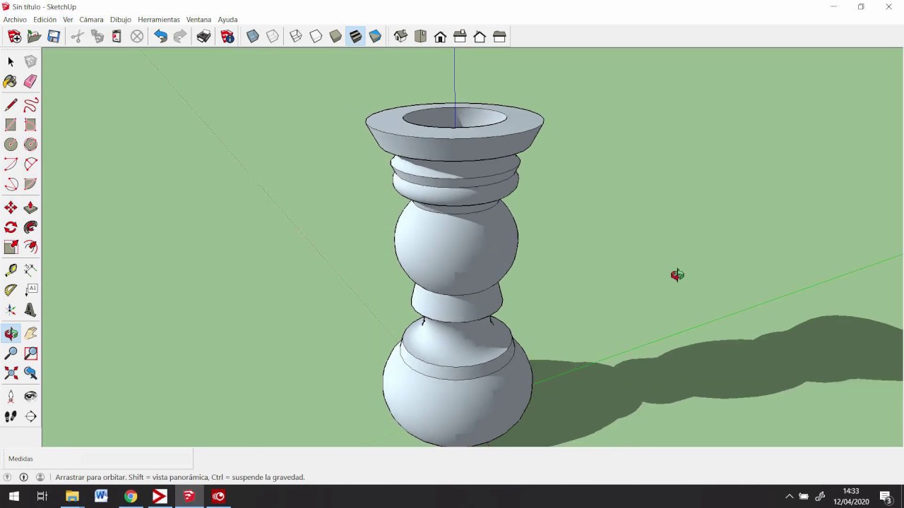 SKETCHUP 2 FIGURAS DE REVOLUCIÓN