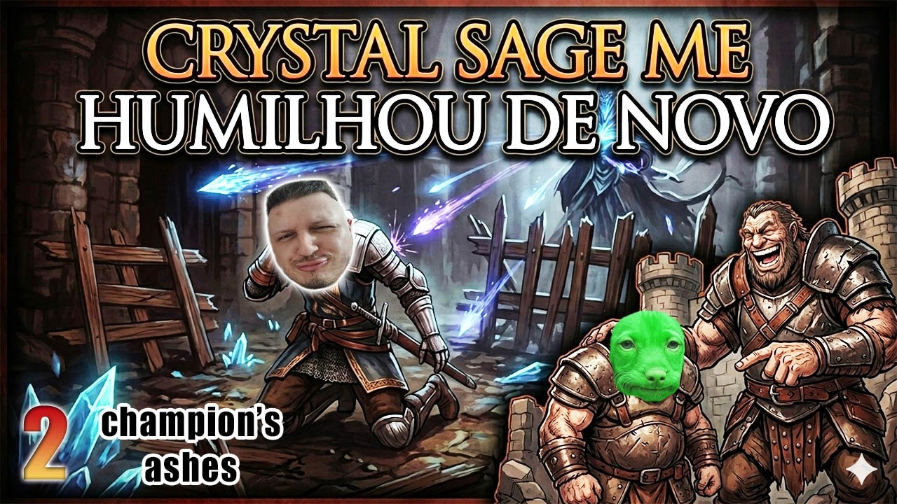 VIREI 1 CAÇADOR DE BLOODBORNE E APANHEI DO CRYSTAL SAGE! DS3 MOD CHAMPION'S ASHES #2