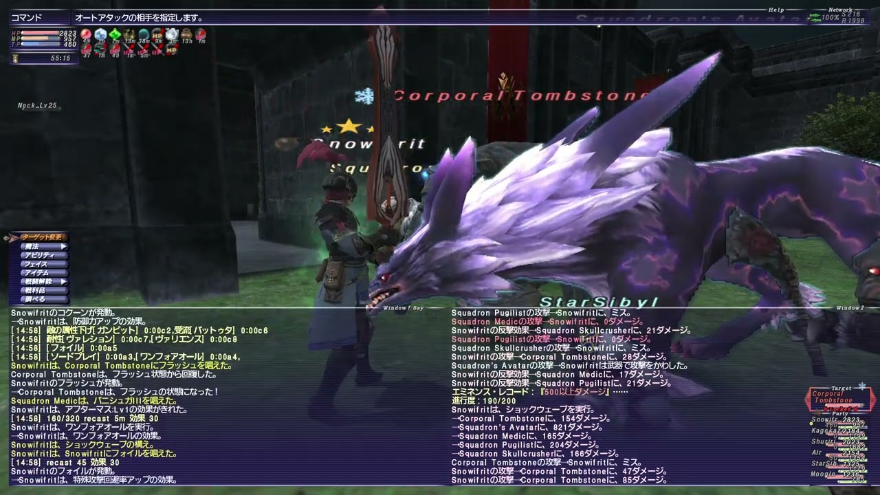 ff11 脳筋４垢ダイバーサンドwave1  20260206 装備育成
