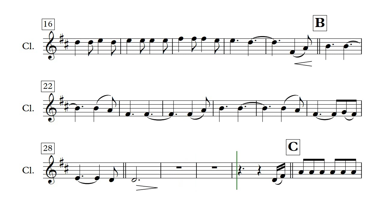 Hallelujah - Clarinet (Sheet Music)