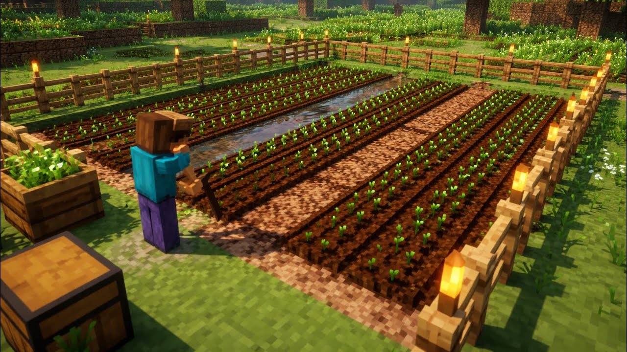 BÜYÜK PROJENİN KOLONLARI! MİNECRAFT TARLA YAPIMI MCPE #7.BÖLÜM 