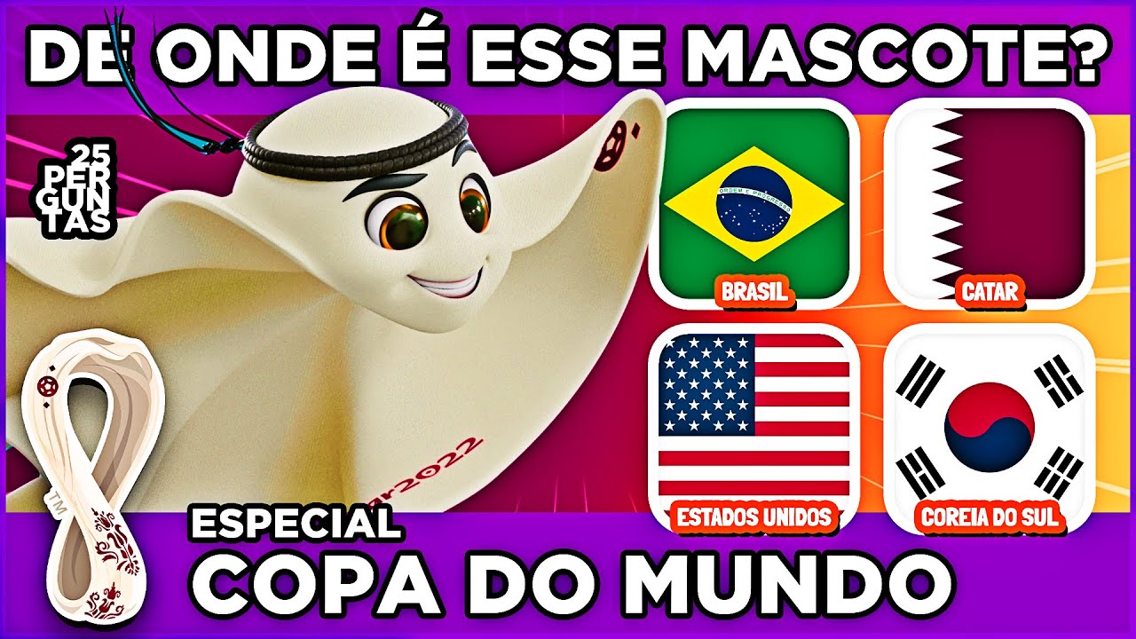 🐥 DE ONDE É ESSE MASCOTE? ⚽🟩🟨ESPECIAL - COPA DO MUNDO | jogo das perguntas