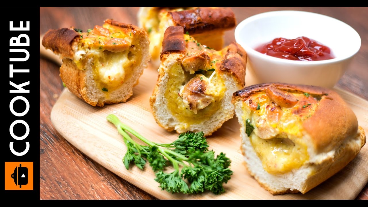 Yummy  Breakfast Sausage Egg Boats Recipe