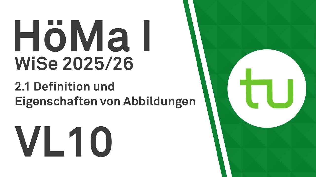 VL 10: Hintereinanderausführung und Umkehrabbildung - TU Dortmund Höhere Mathematik I (BCI/BW/MLW)