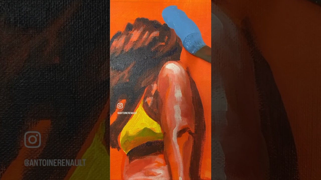 Making of the painting &laquo;&nbsp;We could all run away&nbsp;&raquo; by Antoine Renault #art #oiloncanvas #painting #art