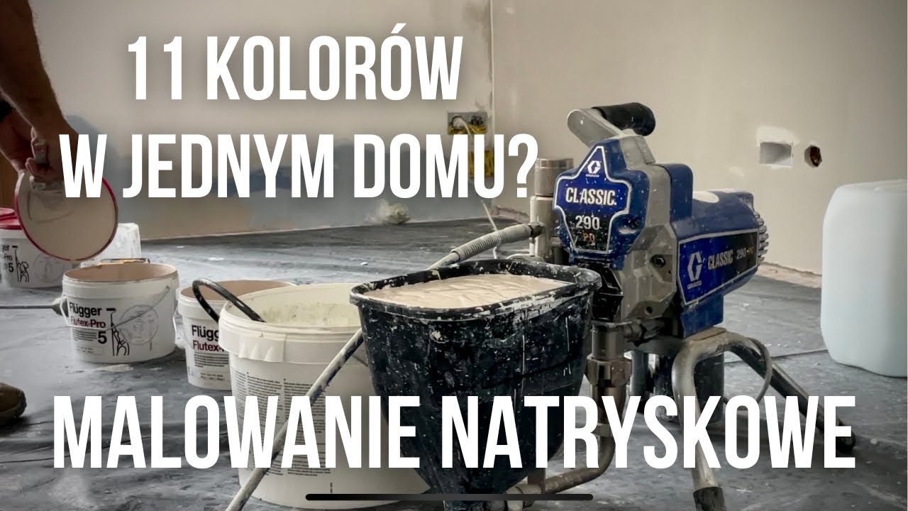 11 KOLOR&Oacute;W w domu, pomalowane agregatem Graco Classic 290